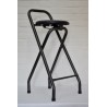 Tabouret haut noir pliant