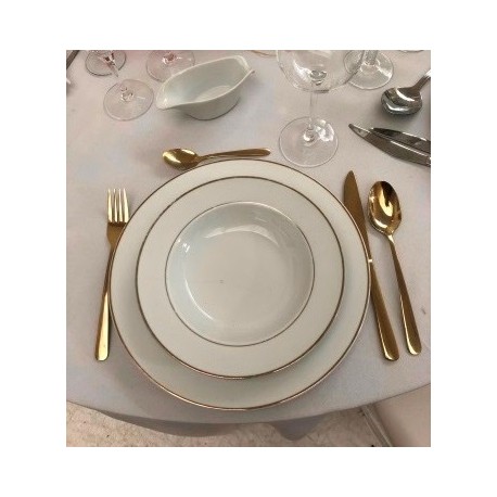 Assiette dorée 20 cm