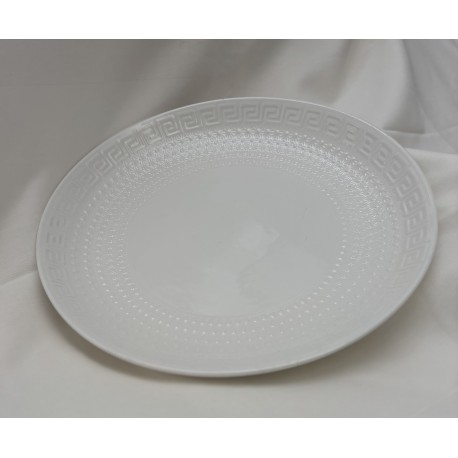 Plat tajine blanc 40 cm 