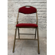 Chaise pliante velours 