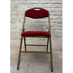 Chaise pliante velours 