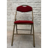 Chaise pliante velours 