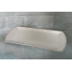 Assiette rectangulaire filet or 27 cm 