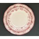 Assiette Zara 21 cm bordeaux 